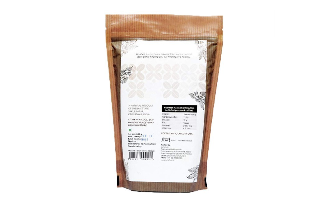 Wnature Rich Filter Coffee Powder    Pack  500 grams